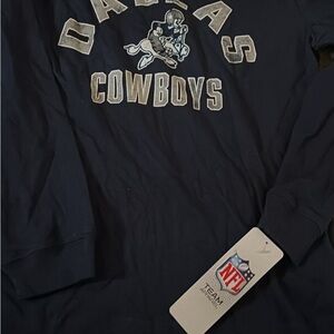 NFL Team Apparel Navy Youth Crewneck Sweatshirt